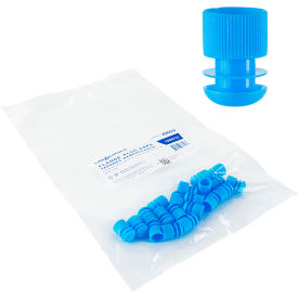 LabChoice Flange Plug Cap For 16mm Test Tube, Blue view 2
