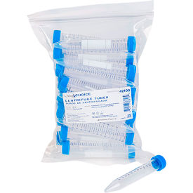 LabChoice Centrifuge Tubes, 15 ml Capacity, Clear/Blue view 2