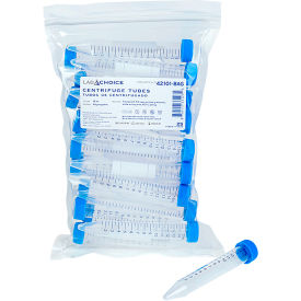 LabChoice Centrifuge Tubes, Sterile, 15 ml Capacity, Clear/Blue view 2