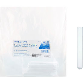 LabChoice Test Tubes, Borosilicate Glass, 13 x 100mm, 7 mL Capacity, Clear view 2