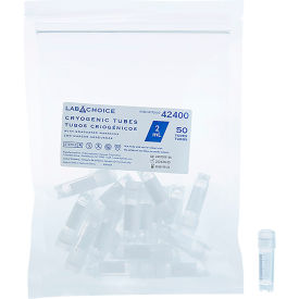 LabChoice Cryogenic Tubes with Graduated Markings, 2 ml Capacity, Clear view 2