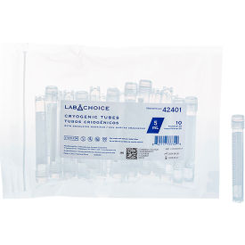 LabChoice Cryogenic Tubes with Graduated Markings, 5 ml Capacity, Clear view 2