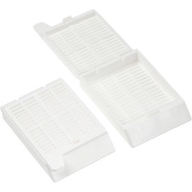 LabChoice Histology Embedding Cassette, Unassembled, Sleeved, White view 2