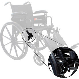 Dynarex® DynaRide S2 Wheelchair Push to Lock Left 