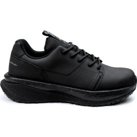 Women's Safety Athletic Work Shoes, Composite Toe, Size 11 M, Black/Silver view 2