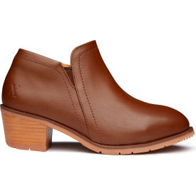 Xena Workwear Female-Fit Size 8 M Regular Ankle Safety Bootie Steel Toe Amber Brown 