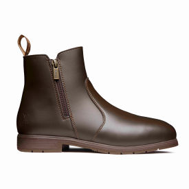 Xena Workwear Female-Fit Size 11 M Regular 6-Inch Work Boot Steel Toe Vegan Brown 