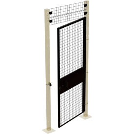 Husky Rack & Wire Velox Machine Guard Door 4'W x 6' 6"H w/1ft Transom HRSO Black