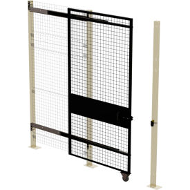 Husky Rack & Wire Velox Machine GuardTunnel Door Single 5'W x 7' 6"H Slide Left to Open Black