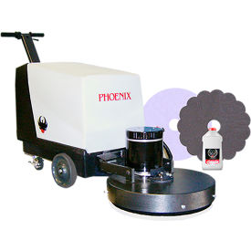 PHOENIX FLOOR CARE 1050****** Phoenix 21" Combo 21 Battery Spray Cleaning & Polishing Machine, Black/White - 1050 image.