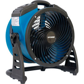 Xpower Manufacure, Inc P-21AR XPOWER P-21AR 1100 CFM 4 Speed Industrial Axial Air Mover, Blower, Fan with Built-in Power Outlets image.