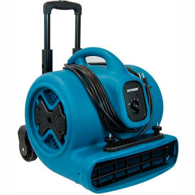 Xpower Manufacure, Inc P-630HC XPOWER Stackable Air Mover With Telescopic Handle & Wheels, 3 Speed, 1/2 HP, 2800 CFM image.