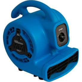 Xpower Manufacure, Inc P-80A-Blue XPOWER Mini Mighty Air Mover With Daisy Chain, 3 Speed, 1/8 HP, 475 CFM image.