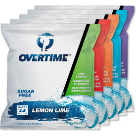 PROLINE PRODUCTS INC 60-POUCH Overtime Sugar-free electrolyte Powder Pouches that mix 2.5 gallons of drinks, 35/Case image.