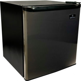 Hospitality Refrigerator, 1.6 Cu. Ft. Capacity, Black/Silver view 2
