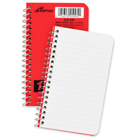 Ampad Corporation 45094 Wirebound Pocket Memo Book, College/Narrow Rule, 4 x 6, 40 Sheets/Pad, 3 Pads/Pk image.