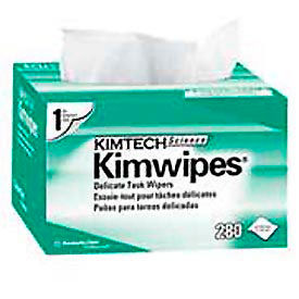 Kimberly-Clark KIM34155 KIMTECH Science® Kimwipes® Delicate Task Wipers - 4-2/5" x 8-2/5" - KCC34155 image.