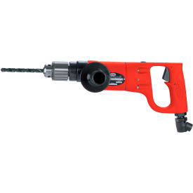 Non-Reversible D-Handle Air Drill, Keyed Chuck, 3/8" Chuck, 1000 RPM view 2