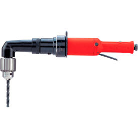 Non-Reversible Large Right Angle Air Drill, Keyed Chuck, 1/2" Chuck, 360 RPM view 2