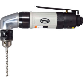 Reversing Right Angle Air Drill, Keyed Chuck, 3/8" Chuck, 1400 RPM view 2