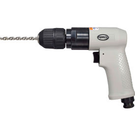 Non-Reversible Pistol Grip Air Drill, 3/8" Chuck Size, Keyless Chuck, 2600 RPM view 2