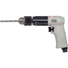 Reversible Pistol Grip Drill, 1/2" Chuck Size, Keyed Chuck, 800 RPM view 2
