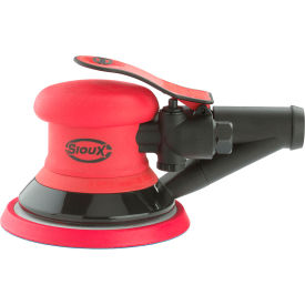 6" Random Remote-Vacuum Orbital Sander, Hook & Loop, 12000 RPM, 3/32" Dia, Red/Black view 2