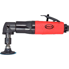 Angle Die Grinder, 1/4" Air Inlet, 3300 RPM, Red/Black view 2