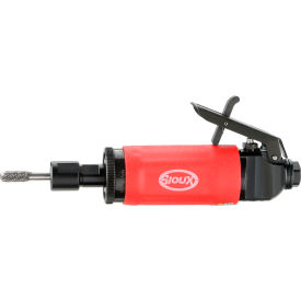 Straight Die Grinder, Steel Housing, 1/4" Air Inlet, 18000 RPM, Red/Black view 2