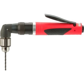Non-Reversible Large Right Angle Air Drill, Keyed Chuck, 1/2" Chuck, 400 RPM view 2