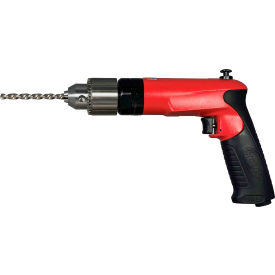 1 HP Rapid Reverse Pistol Grip Air Drill, Keyed Chuck, 3/8" Chuck, 2500 RPM view 2