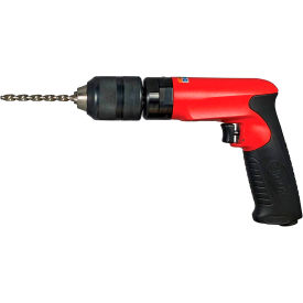 1 HP Non-Reversing Pistol Grip Air Drill, Keyed Chuck, 1/4" Chuck, 4000 RPM view 2