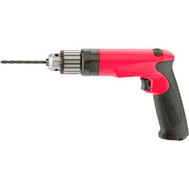 Reversible Pistol Grip Air Drill, Keyed Chuck, 3/8" Chuck, 4000 RPM view 2