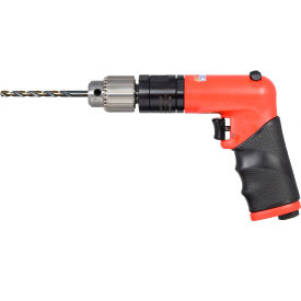 0.4 HP Reversible Pistol Grip Air Drill, Keyed 1/4" Chuck, 3000 RPM view 2