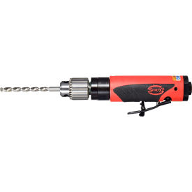 0.4 HP Straight Non-Reversible Air Drill, Keyed 1/4" Chuck, 6000 RPM view 2