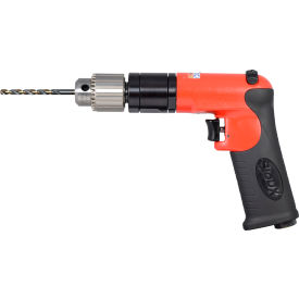 0.5 HP Reversible Pistol Grip Air Drill, Keyed Chuck, 1/4" Chuck, 2000 RPM view 2