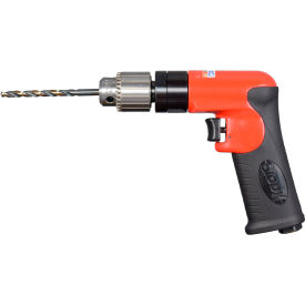 05 HP Non-Reversing Pistol Grip Air Drill, Keyed 1/4" Chuck, 2600 RPM view 2