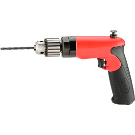 0.60 HP Rapid Reverse Pistol Grip Air Drill, Keyed 3/8" Chuck, 2500 RPM view 2