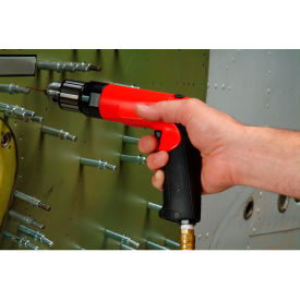 0.60 HP Non-Reversing Pistol Grip Air Drill, Precision Keyless 3/8" Chuck, 2600 RPM view 2