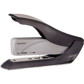 Spring Powered Heavy Duty Stapler, 60 Sheet Capacity, Black/Gray view 2