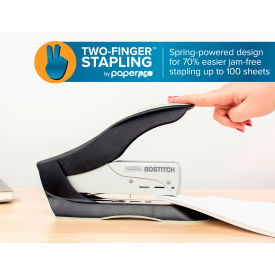 Paper Pro Spring-Powered Antimicrobial Heavy Duty Stapler, 100-Sheet Capacity