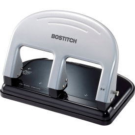 Office EZ Squeeze 3-Hole Punch, 40 Sheet Capacity, Silver/Black view 2
