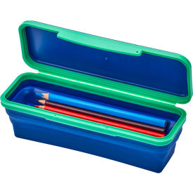 Lockermate® by Bostitch® Small Flexi Storage Pencil Box Navy/Green 
