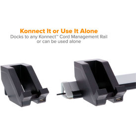AMAX INC KT-PHONE-BLK Bostitch Konnect USB Phone Stand, Black image.