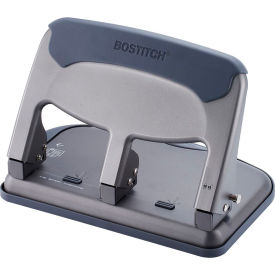 AMAX INC HP40AM Bostitch Antimicrobial EZ Squeeze™ 40 Sheet Hole Punch, Silver/Black image.