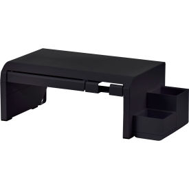 Bostitch® Konnect Adjustable Monitor Riser with Drawer & Cell Phone Stand Black 