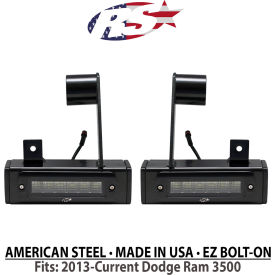 CARJAMZ INC 1007704 Race Sport Lighting Reverse Bolt-On Hitch Bar LED Flood Light For 2013-Current Dodge Ram 3500, 4.4A image.