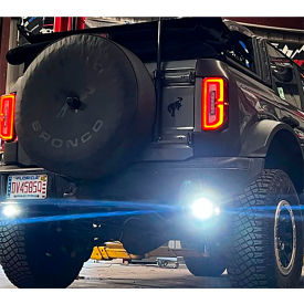 CARJAMZ INC 1007675 Race Sport Lighting Reverse Bolt-On Hitch Bar LED Flood Light For 2020-Current Ford Bronco image.