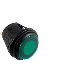 Race Sport Waterproof LED Rocker 12V/12A Switch, Green Race Sport Waterproof LED Rocker 12V/12A Switch, Green