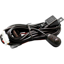 Race Sport 12V 2-Output Wire Harness with Switch for Cubes, Spots, and Other Auxiliary Lights